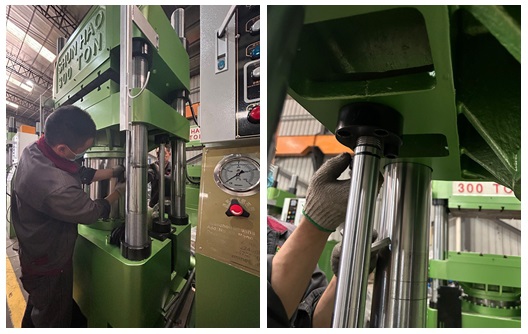 thick tension columns of melamine molding machine from Shunhao