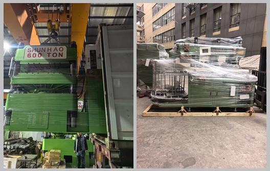 Shunhao Factory Melamine Tableware Molding Machine and Grinding Machine  Shipment