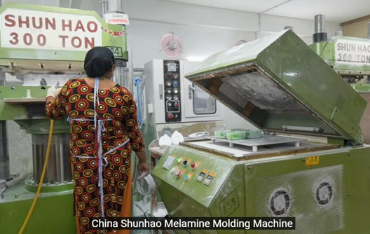 آلة ضغط أدوات المائدة الميلامين الأوتوماتيكية من Shunhao